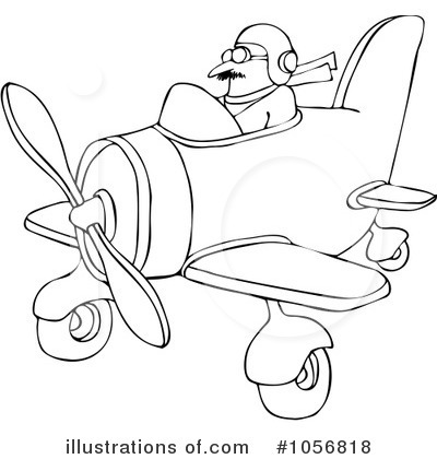 Royalty-Free (RF) Pilot Clipart Illustration by djart - Stock Sample #1056818