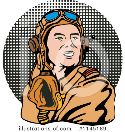 Royalty-Free (RF) Pilot Clipart Illustration by patrimonio - Stock Sample #1145189
