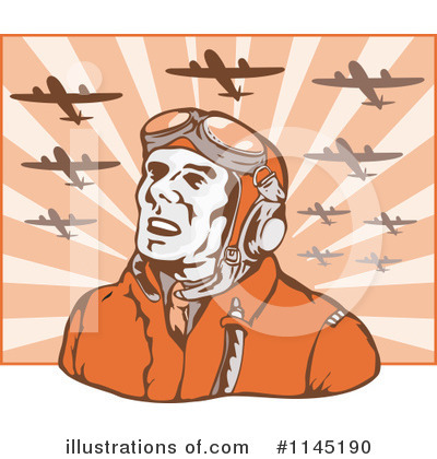 Royalty-Free (RF) Pilot Clipart Illustration by patrimonio - Stock Sample #1145190