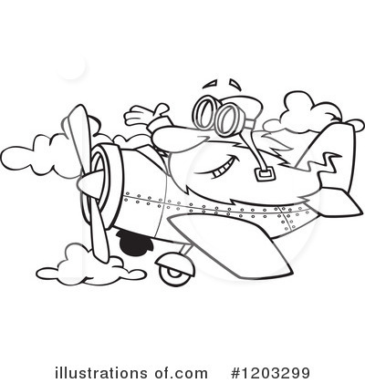 Royalty-Free (RF) Pilot Clipart Illustration by toonaday - Stock Sample #1203299