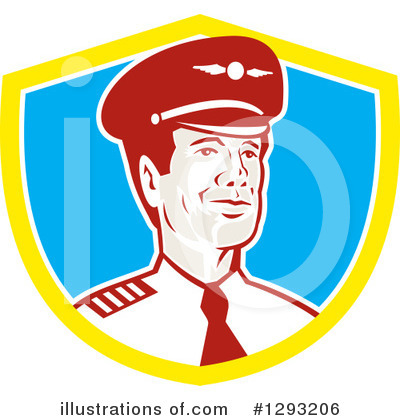 Royalty-Free (RF) Pilot Clipart Illustration by patrimonio - Stock Sample #1293206