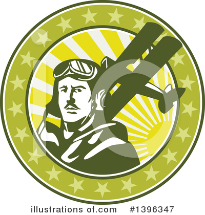Royalty-Free (RF) Pilot Clipart Illustration by patrimonio - Stock Sample #1396347