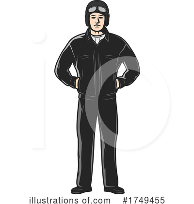 Royalty-Free (RF) Pilot Clipart Illustration by Vector Tradition SM - Stock Sample #1749455
