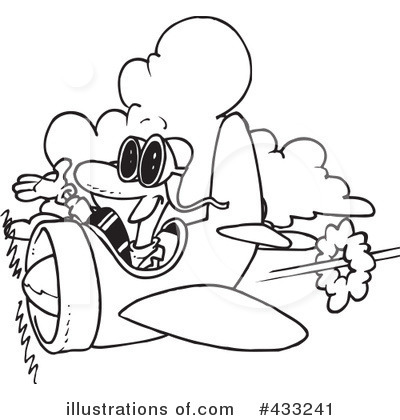 Royalty-Free (RF) Pilot Clipart Illustration by toonaday - Stock Sample #433241