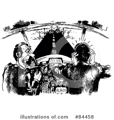 Royalty-Free (RF) Pilot Clipart Illustration by Alex Bannykh - Stock Sample #84458