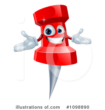 Royalty-Free (RF) Pin Clipart Illustration by AtStockIllustration - Stock Sample #1098890