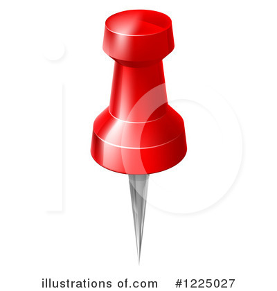 Thumb Tack Clipart #1225027 by AtStockIllustration