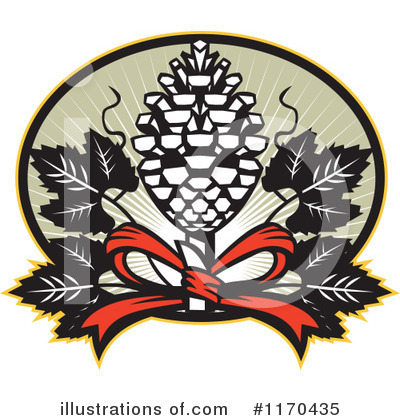 Royalty-Free (RF) Pine Cone Clipart Illustration by patrimonio - Stock Sample #1170435