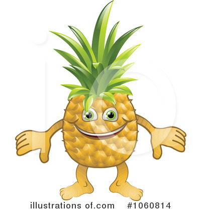 Royalty-Free (RF) Pineapple Clipart Illustration by AtStockIllustration - Stock Sample #1060814