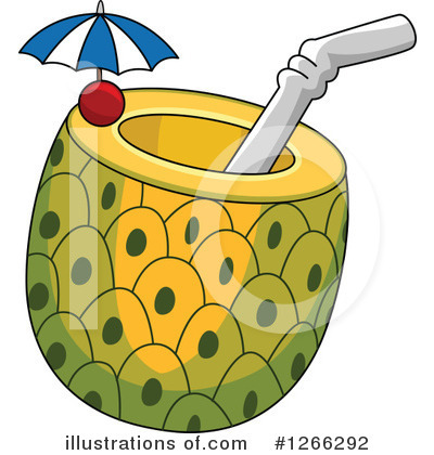 Royalty-Free (RF) Pineapple Clipart Illustration by BNP Design Studio - Stock Sample #1266292