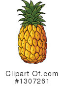 Pineapple Clipart #1307261 by Vector Tradition SM