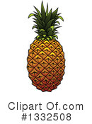 Pineapple Clipart #1332508 by Vector Tradition SM