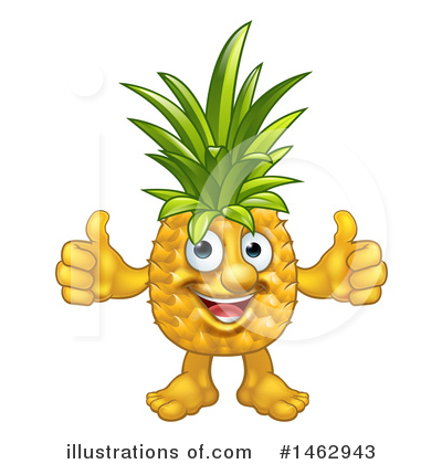 Royalty-Free (RF) Pineapple Clipart Illustration by AtStockIllustration - Stock Sample #1462943