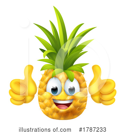 Royalty-Free (RF) Pineapple Clipart Illustration by AtStockIllustration - Stock Sample #1787233