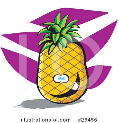 Royalty-Free (RF) Pineapple Clipart Illustration by David Rey - Stock Sample #26456