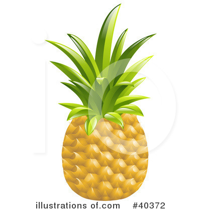 Pineapple Clipart #40372 by AtStockIllustration