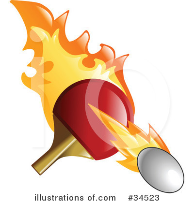 Royalty-Free (RF) Ping Pong Clipart Illustration by AtStockIllustration - Stock Sample #34523