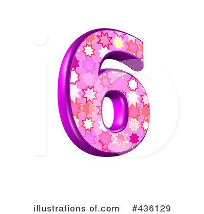 Royalty-Free (RF) Pink Burst Number Clipart Illustration by chrisroll - Stock Sample #436129