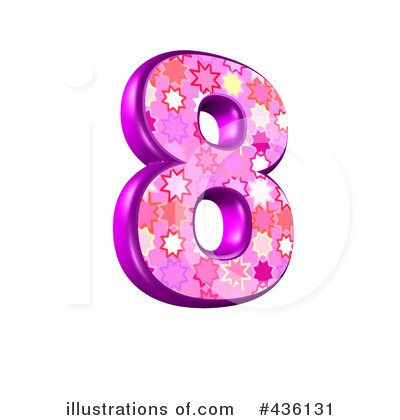 Royalty-Free (RF) Pink Burst Number Clipart Illustration by chrisroll - Stock Sample #436131
