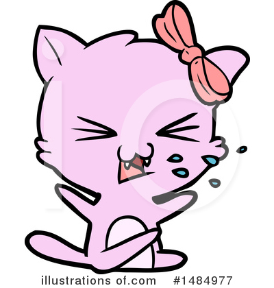 Royalty-Free (RF) Pink Cat Clipart Illustration by lineartestpilot - Stock Sample #1484977