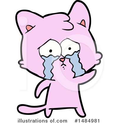 Royalty-Free (RF) Pink Cat Clipart Illustration by lineartestpilot - Stock Sample #1484981