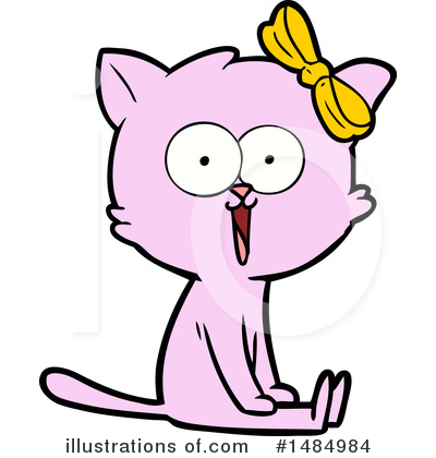 Pink Cat Clipart #1484984 by lineartestpilot