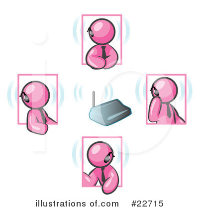 Royalty-Free (RF) Pink Collection Clipart Illustration by Leo Blanchette - Stock Sample #22715