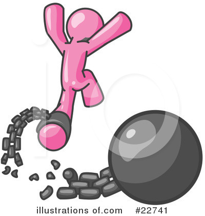 Royalty-Free (RF) Pink Collection Clipart Illustration by Leo Blanchette - Stock Sample #22741