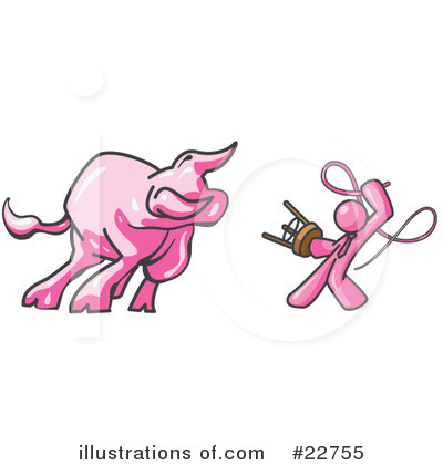 Royalty-Free (RF) Pink Collection Clipart Illustration by Leo Blanchette - Stock Sample #22755