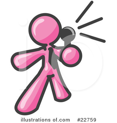 Royalty-Free (RF) Pink Collection Clipart Illustration by Leo Blanchette - Stock Sample #22759