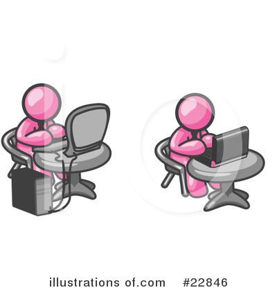 Royalty-Free (RF) Pink Collection Clipart Illustration by Leo Blanchette - Stock Sample #22846