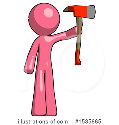 Royalty-Free (RF) Pink Design Mascot Clipart Illustration by Leo Blanchette - Stock Sample #1535665