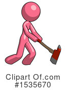 Pink Design Mascot Clipart #1535670 by Leo Blanchette