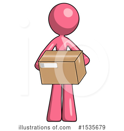 Royalty-Free (RF) Pink Design Mascot Clipart Illustration by Leo Blanchette - Stock Sample #1535679