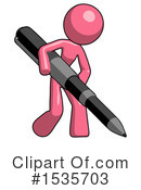 Pink Design Mascot Clipart #1535703 by Leo Blanchette