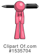 Pink Design Mascot Clipart #1535704 by Leo Blanchette