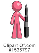 Pink Design Mascot Clipart #1535797 by Leo Blanchette