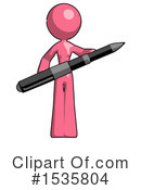 Pink Design Mascot Clipart #1535804 by Leo Blanchette