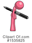 Pink Design Mascot Clipart #1535825 by Leo Blanchette