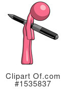 Pink Design Mascot Clipart #1535837 by Leo Blanchette