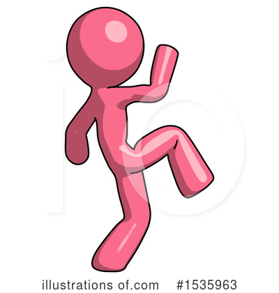 Royalty-Free (RF) Pink Design Mascot Clipart Illustration by Leo Blanchette - Stock Sample #1535963