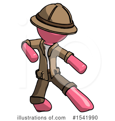 Royalty-Free (RF) Pink Design Mascot Clipart Illustration by Leo Blanchette - Stock Sample #1541990