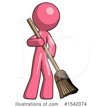 Royalty-Free (RF) Pink Design Mascot Clipart Illustration by Leo Blanchette - Stock Sample #1542074