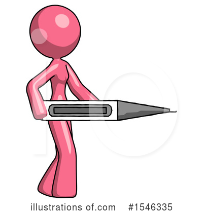 Royalty-Free (RF) Pink Design Mascot Clipart Illustration by Leo Blanchette - Stock Sample #1546335