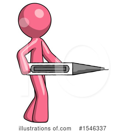 Royalty-Free (RF) Pink Design Mascot Clipart Illustration by Leo Blanchette - Stock Sample #1546337