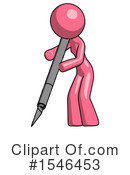 Pink Design Mascot Clipart #1546453 by Leo Blanchette