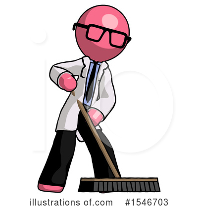 Royalty-Free (RF) Pink Design Mascot Clipart Illustration by Leo Blanchette - Stock Sample #1546703