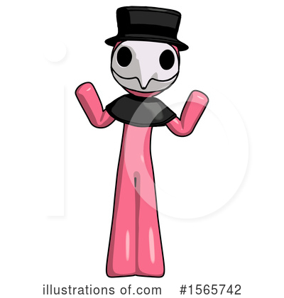 Royalty-Free (RF) Pink Design Mascot Clipart Illustration by Leo Blanchette - Stock Sample #1565742