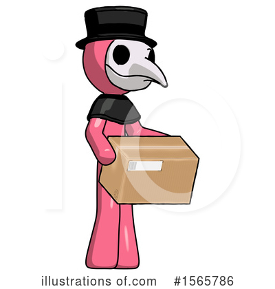 Royalty-Free (RF) Pink Design Mascot Clipart Illustration by Leo Blanchette - Stock Sample #1565786