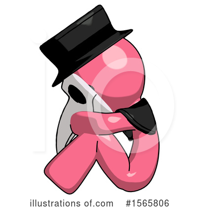 Royalty-Free (RF) Pink Design Mascot Clipart Illustration by Leo Blanchette - Stock Sample #1565806
